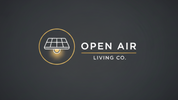 Open Air Living Co. logo on a dark background